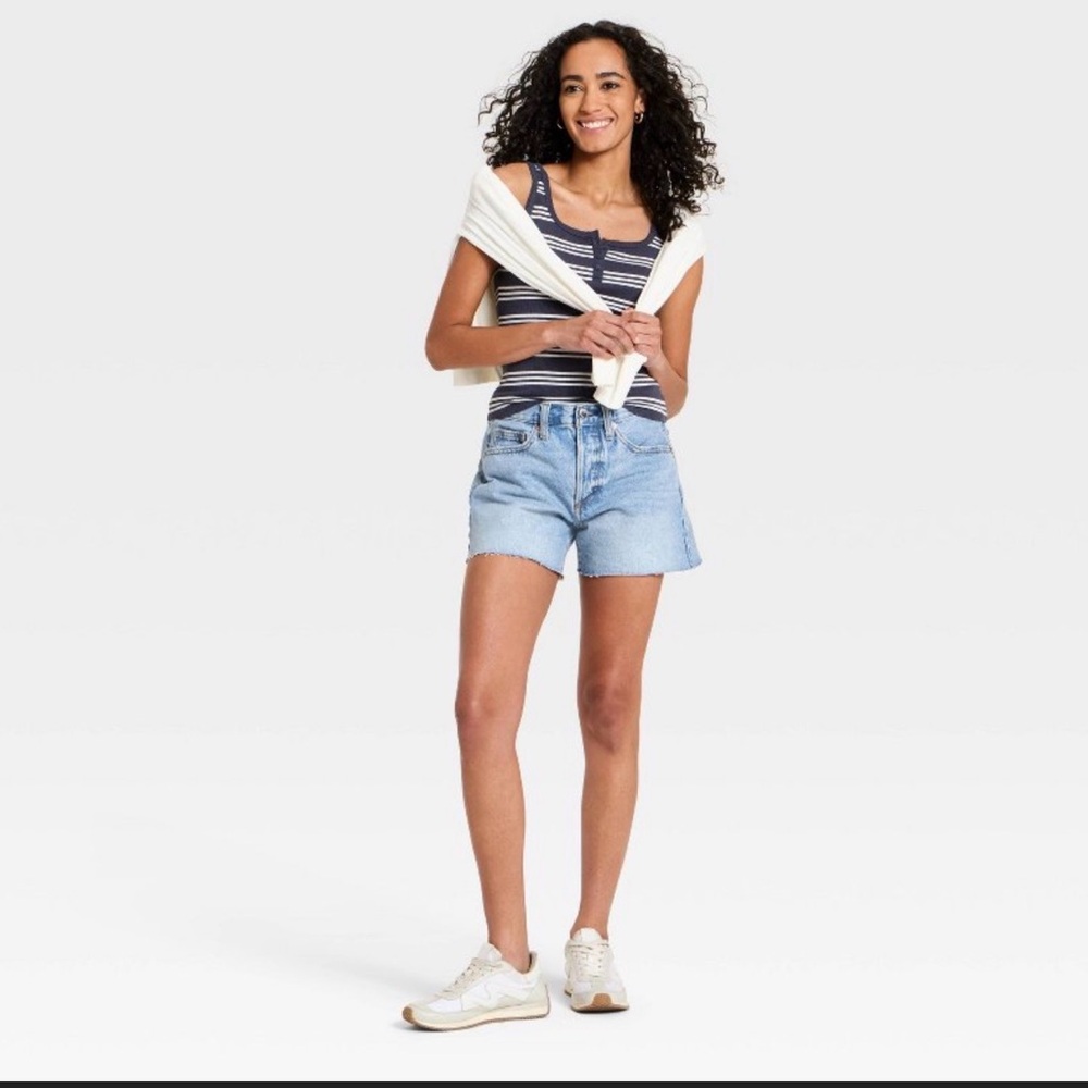 Universal Thread Blue and Black Jean Shorts - 2 pairs